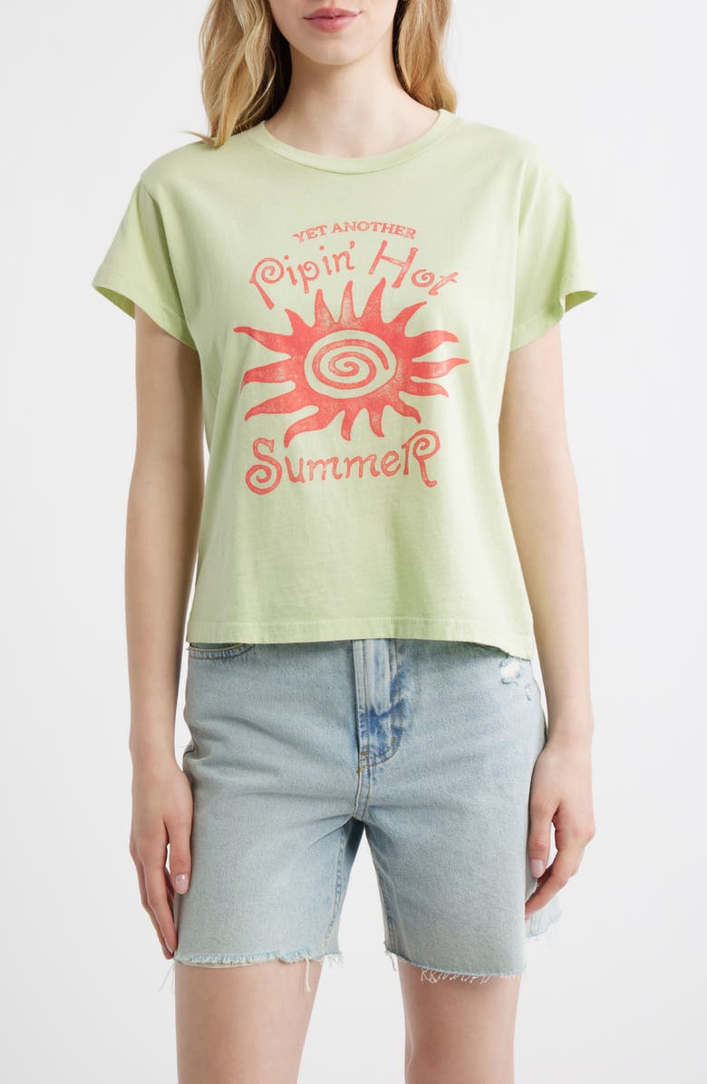 Daydreamer Pipin' Hot Summer Graphic T-Shirt, Main, color, Seafoam Green