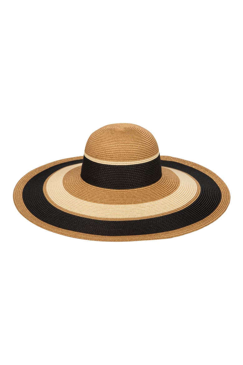 Las Palmas Stripe UPF 50+ Floppy Sunhat, Main, color, LAS PALMAS FLOPPY