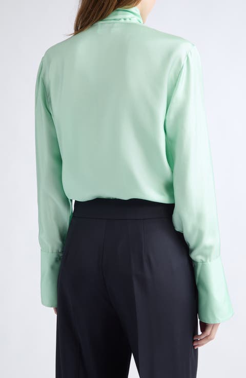Silk Shirt with Scarf
