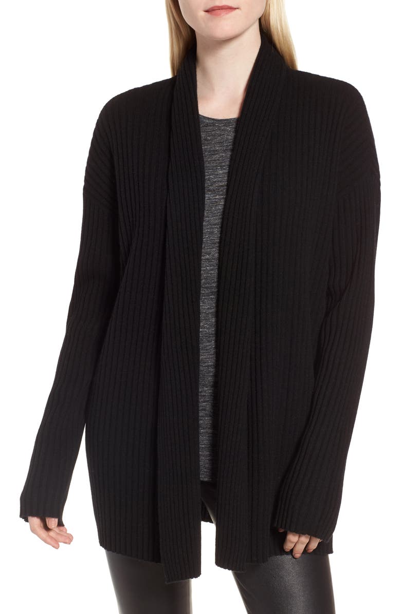 Nordstrom Signature Rib Knit Cashmere Cardigan, Main, color,