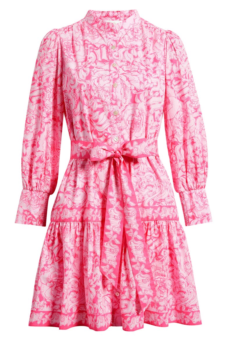 Drena Cotton Shirtdress, Alternate, color, A ROSE BY ANY OTHER NAME