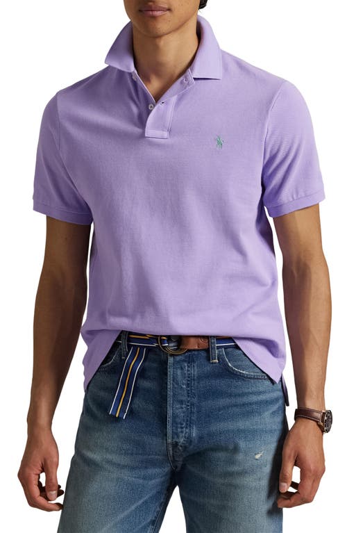 Polo Ralph Lauren Classic Fit Mesh Polo Shirt In Light Lilac/c5171