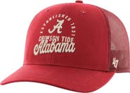 '47 Men's '47 Crimson Alabama Crimson Tide Pitstop Trucker Adjustable Hat