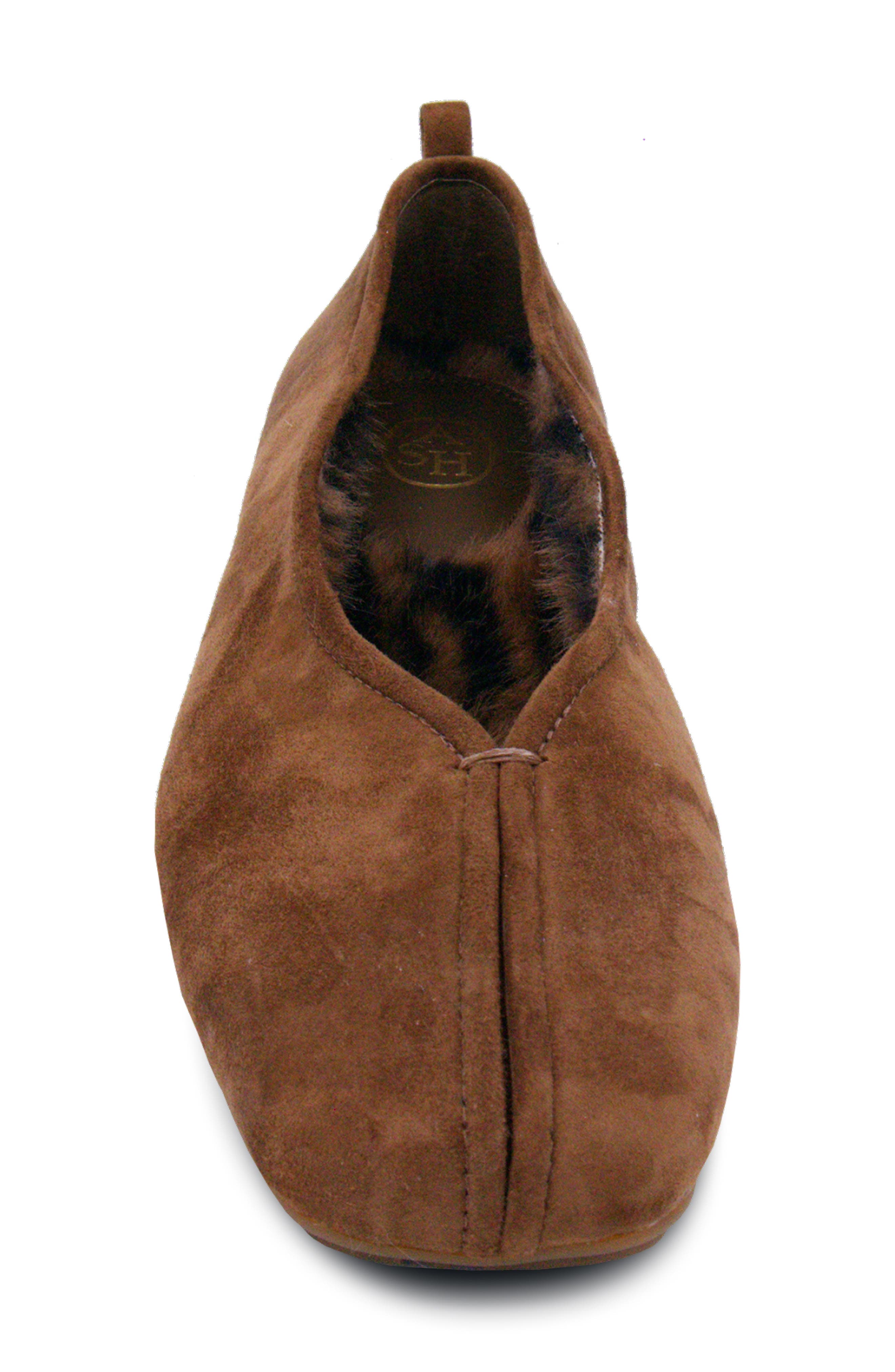 Breeze Leather Ballet Flat, Alternate, color, CHESTNUT