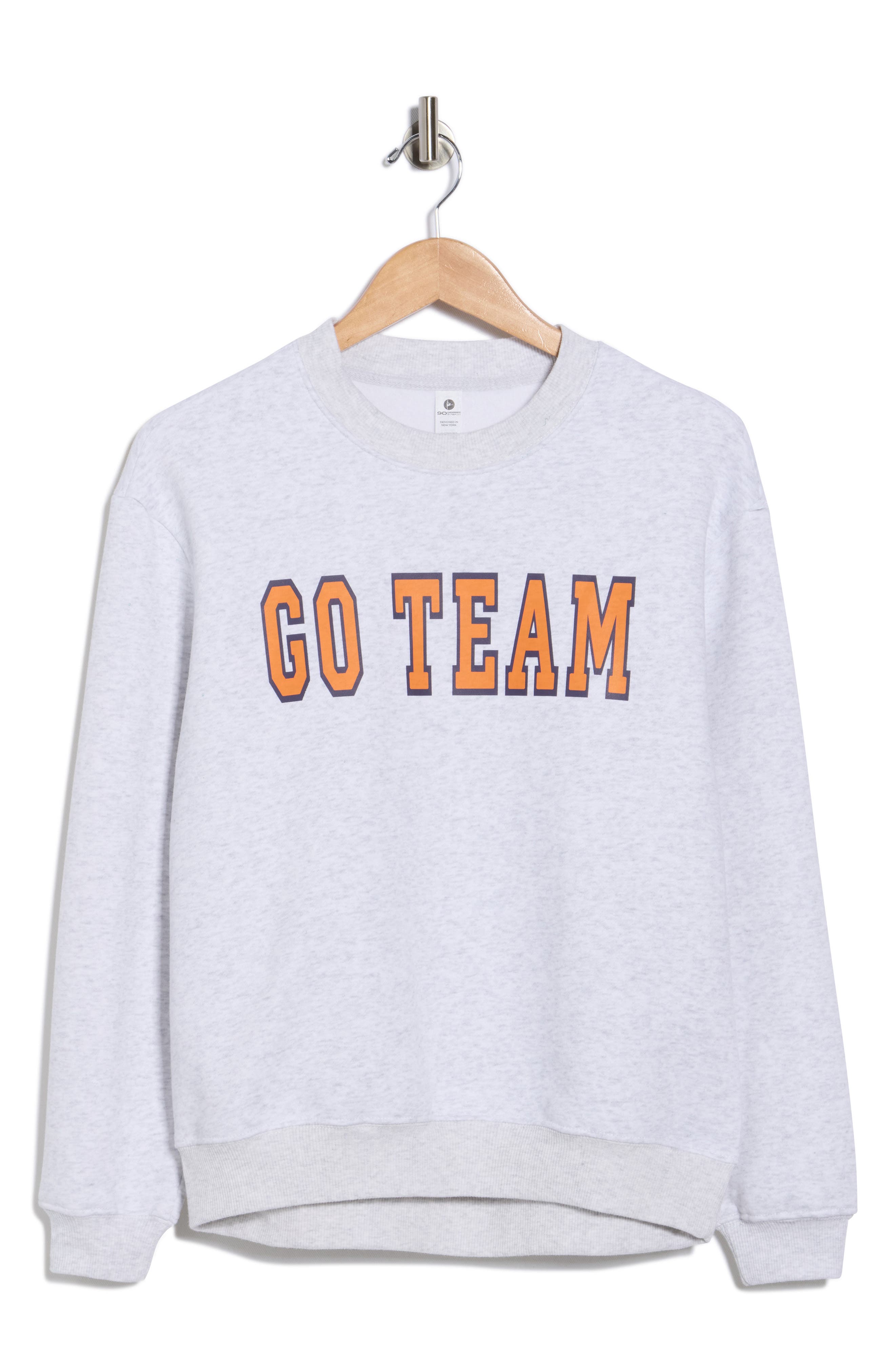 90 DEGREE BY REFLEX Varsity Vault Fleece Graphic Sweatshirt