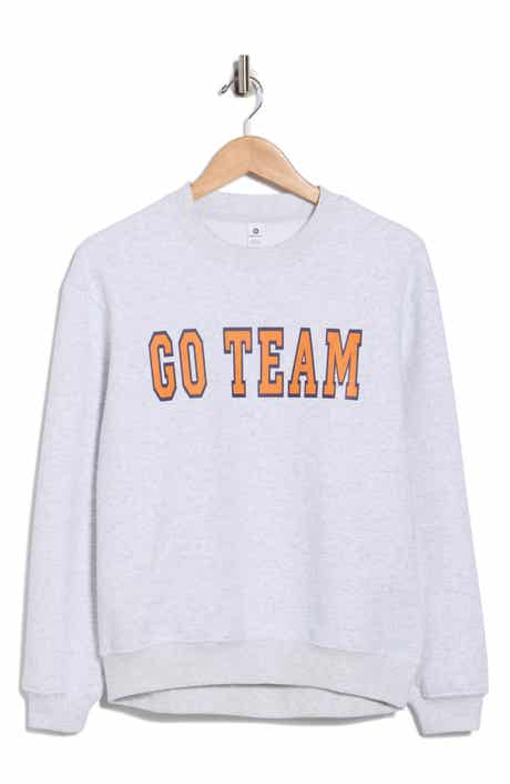 90 DEGREE BY REFLEX Varsity Vault Fleece Graphic Sweatshirt