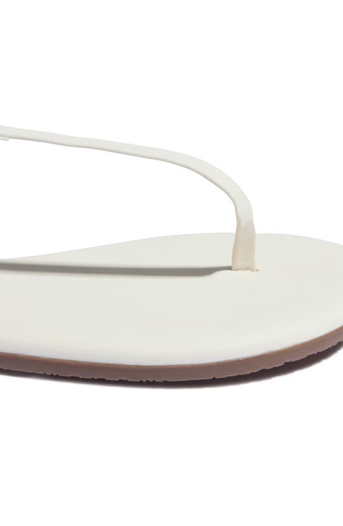Tkees Mariana Metallic Leather Sandals In Cream