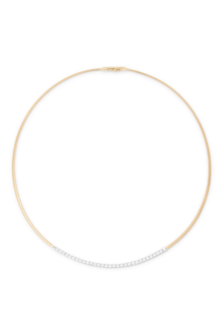 Masai 18K Gold Diamond & Coil Necklace, Main, color, 18K YELLOW GOLD
