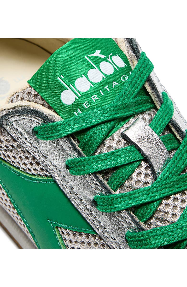 Diadora Equipe Stellar Sneaker, Alternate, color, Silver Metal/Green Peas Cream