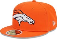 New Era Youth New Era Orange Denver Broncos Main 59FIFTY Fitted Hat