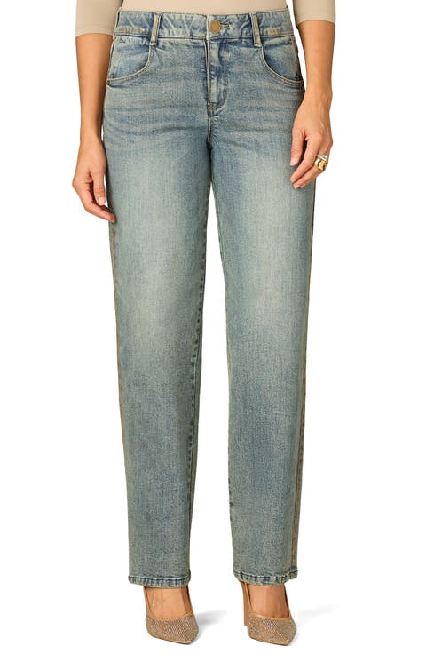 Mid Rise Stovepipe Jeans