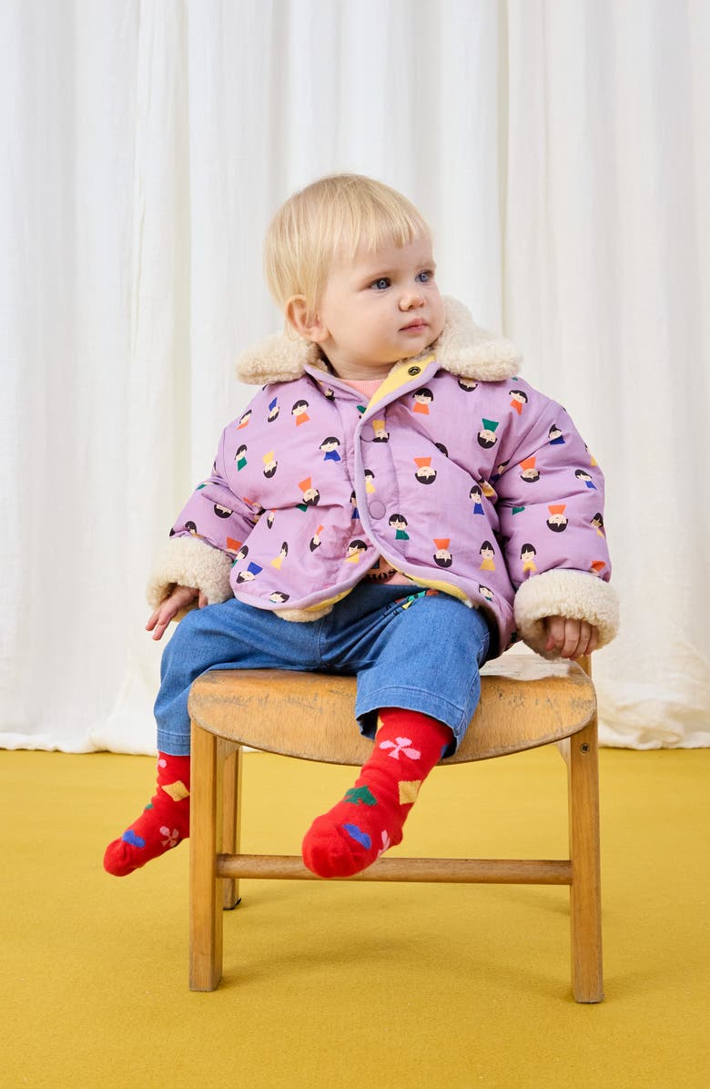 Bobo Choses Game Pawns Reversible Jacket, Alternate, color, Lavender