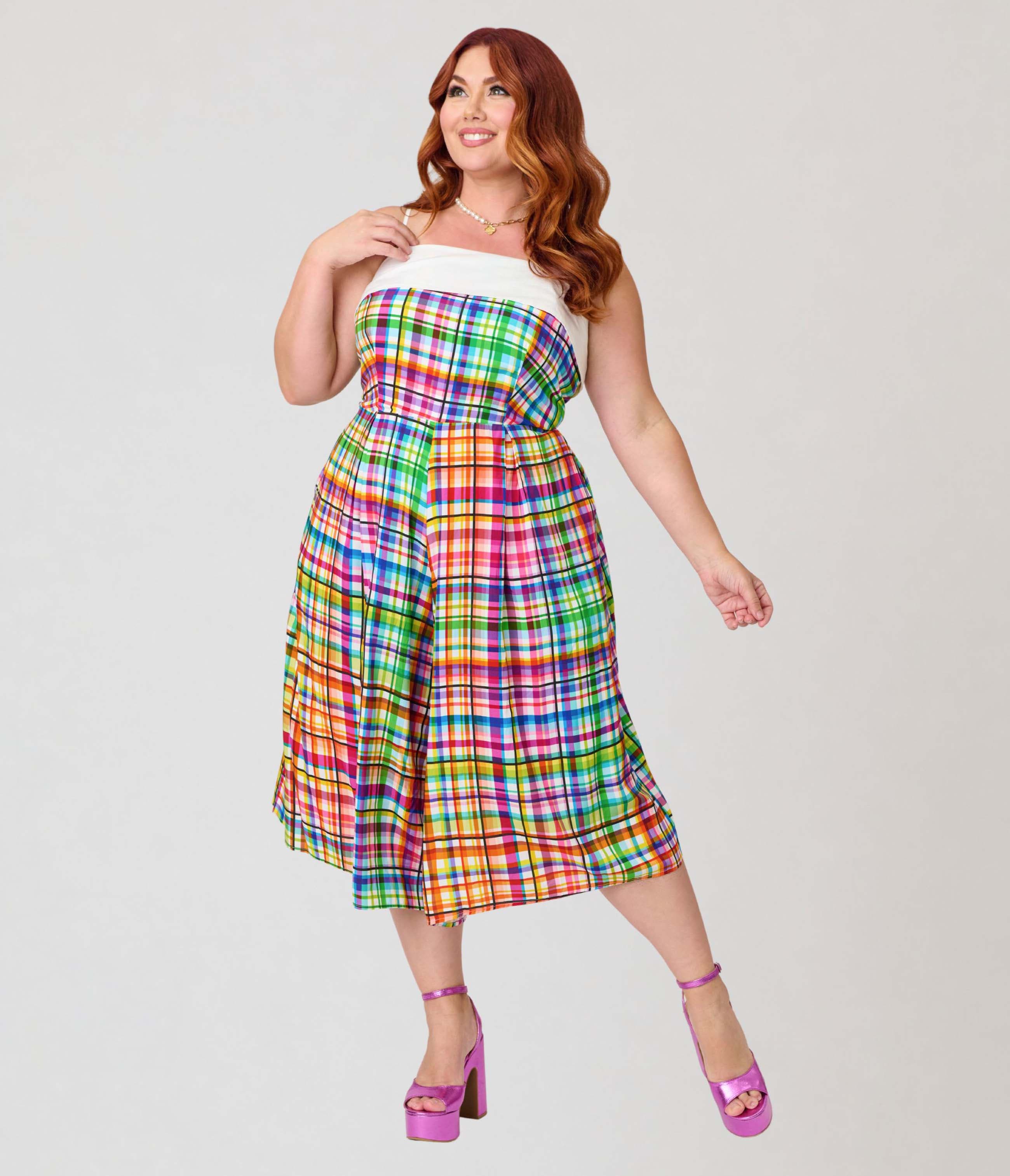 selected White Plaid