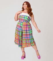 Unique Vintage Plus Size Wide Leg Nancy Romper