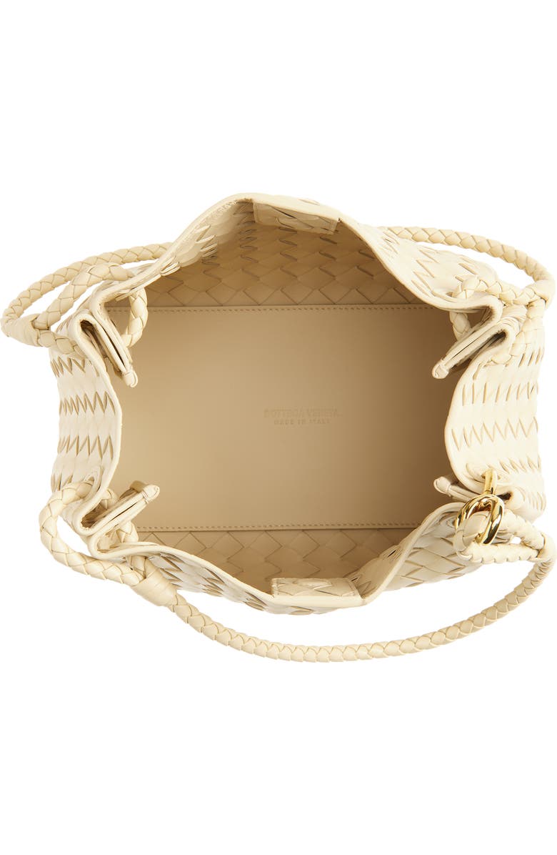 Bottega Veneta Small Parachute Intrecciato Leather Shoulder Bag, Alternate, color, 9712 Tufo-Muse Brass