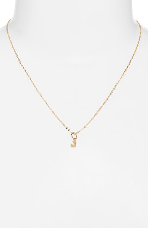 Nashelle Initial Pendant Necklace In Gold Fill - J