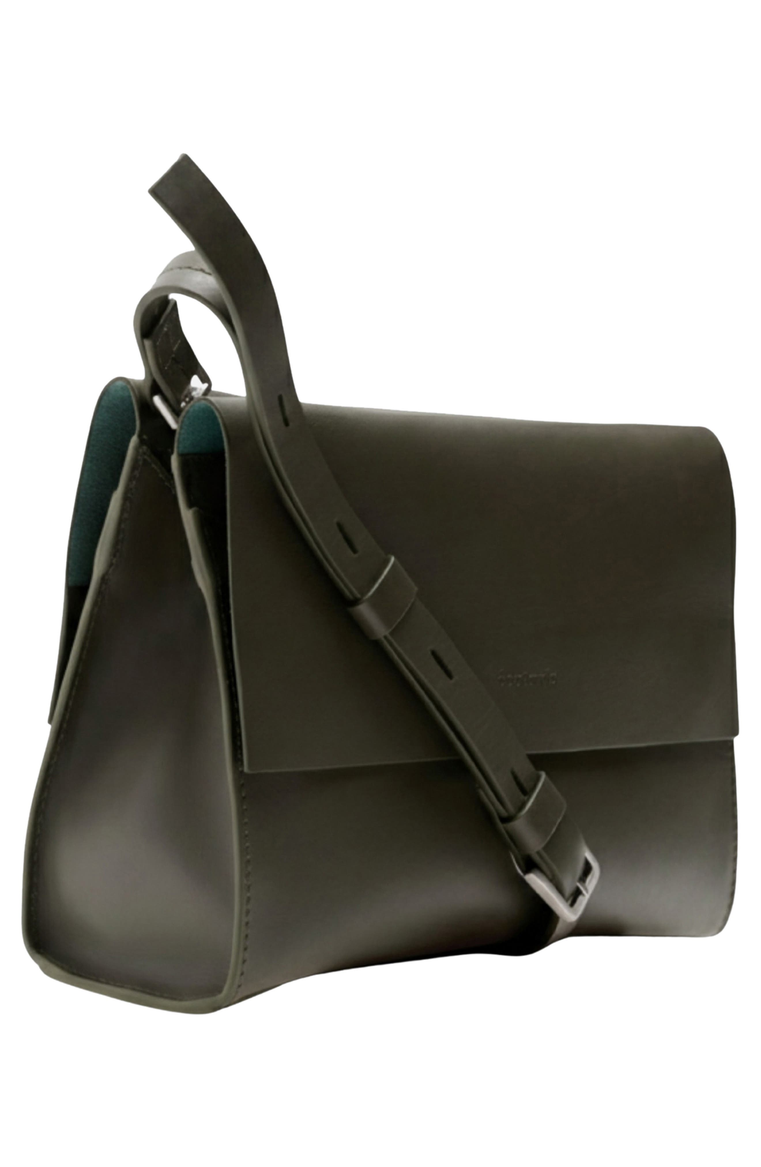 Betty Leather Crossbody Bag, Alternate, color, DARK MOSS