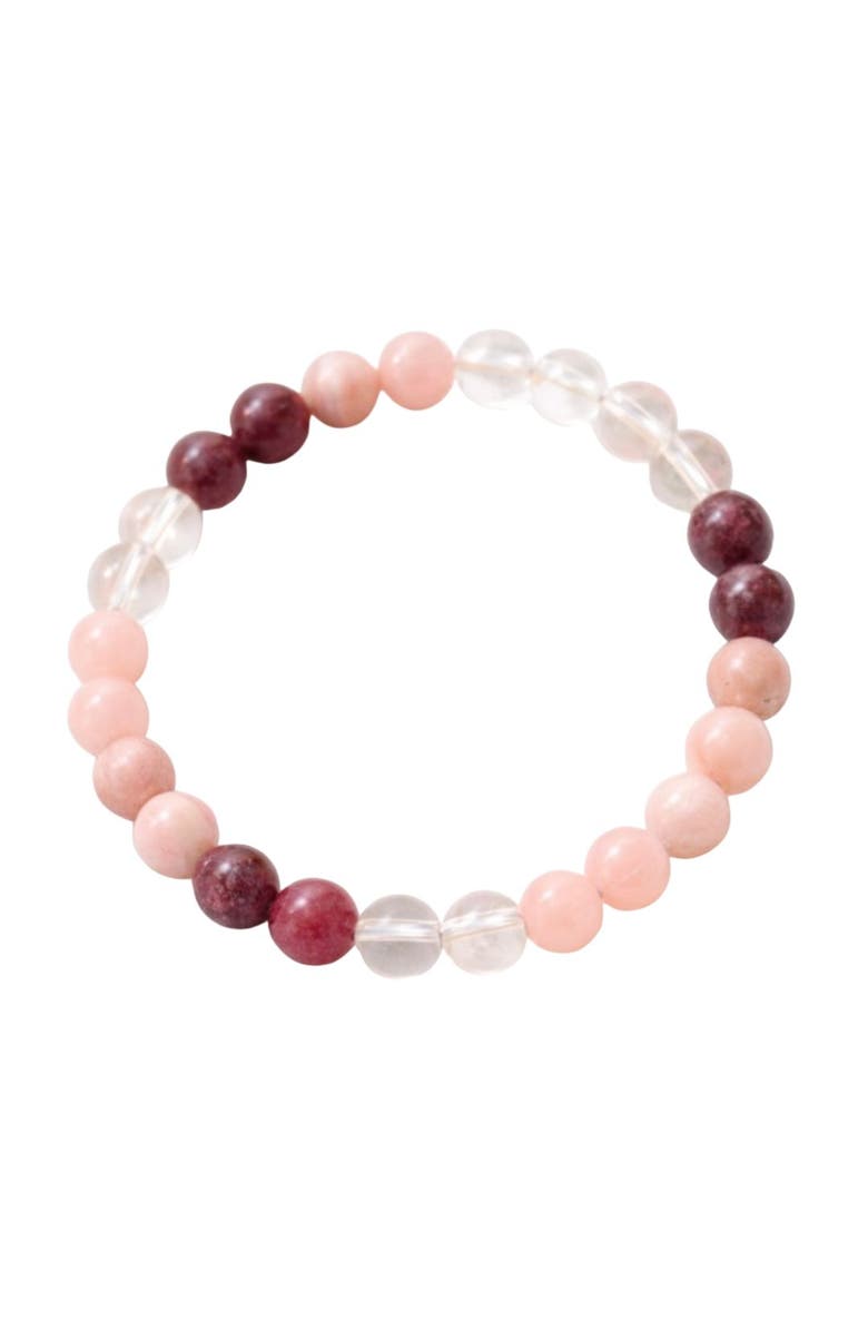 Erin McDermott Jewelry Harmony Stone Bracelet, Main, color, Pink