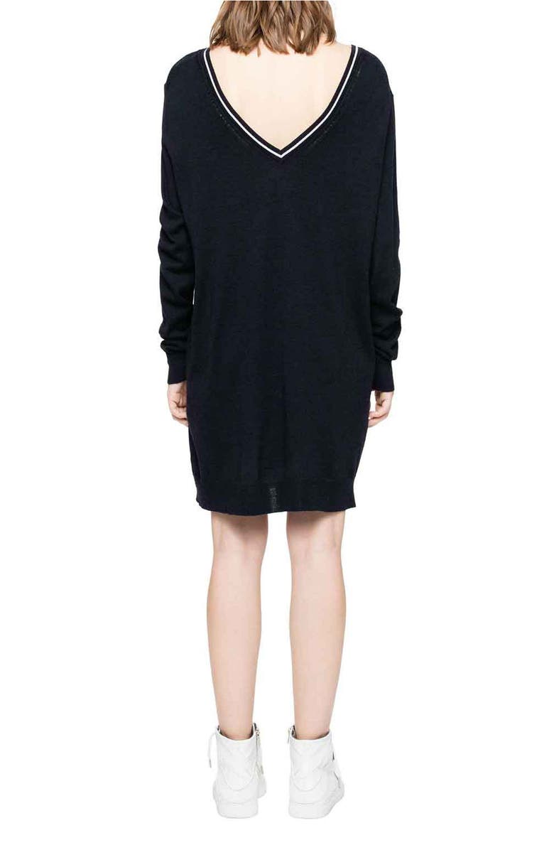 Zadig & Voltaire Merino Wool Sweater Dress, Alternate, color,