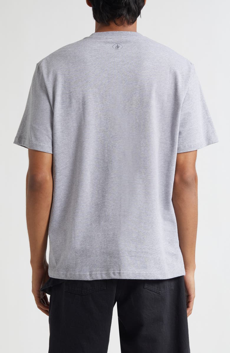 JW Anderson Cafe Scene Graphic T-Shirt, Alternate, color, Mid Grey Melange