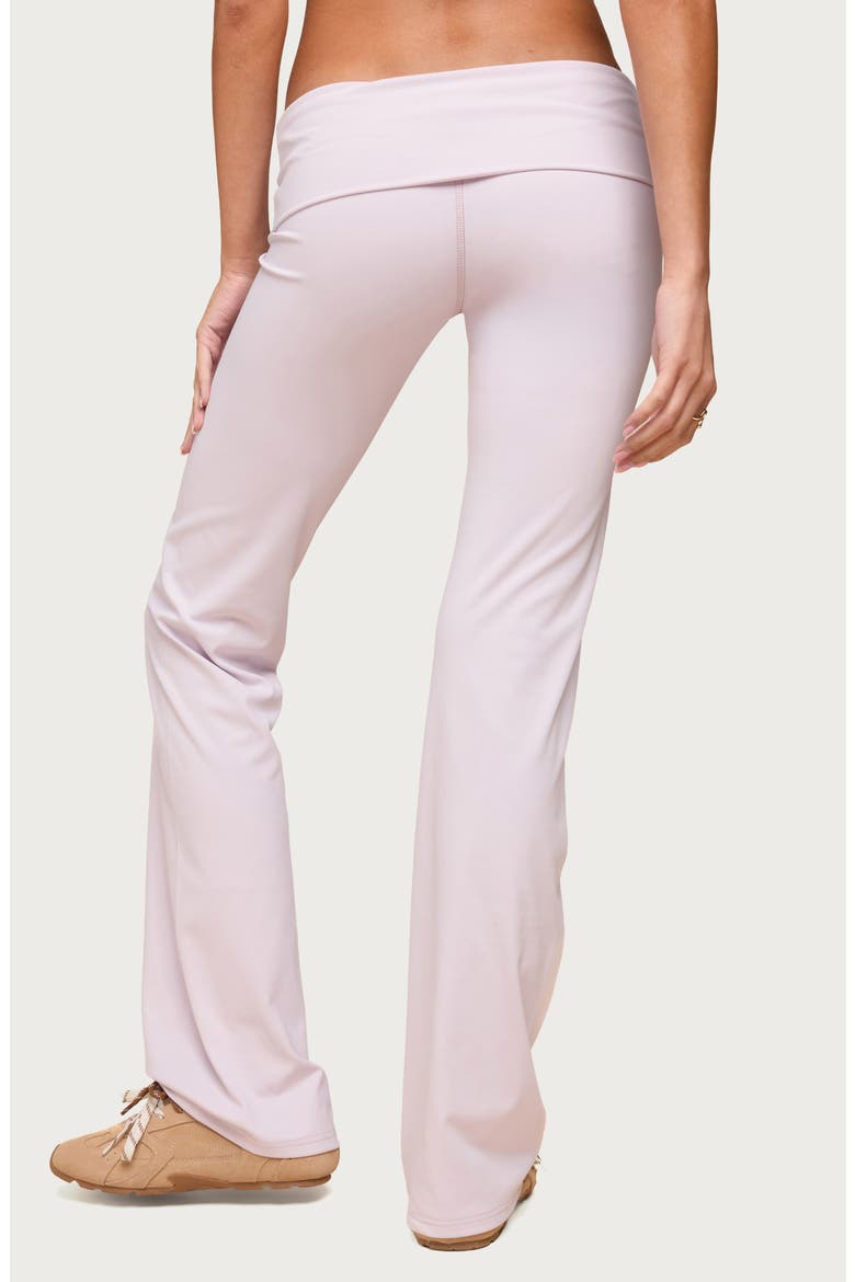 Oriane Foldover Flare Leggings, Alternate, color, LILAC
