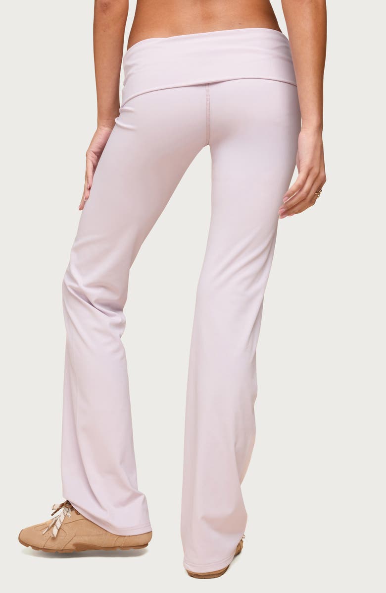EDIKTED Oriane Foldover Flare Leggings, Alternate, color,