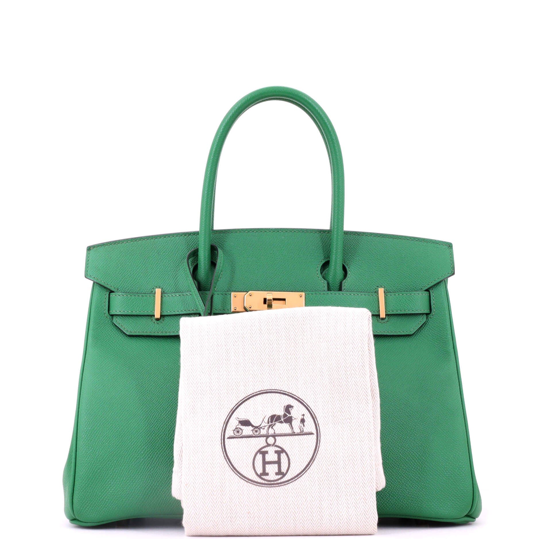 Birkin Handbag Green Epsom with Gold Hardware 30, Alternate, color, Green