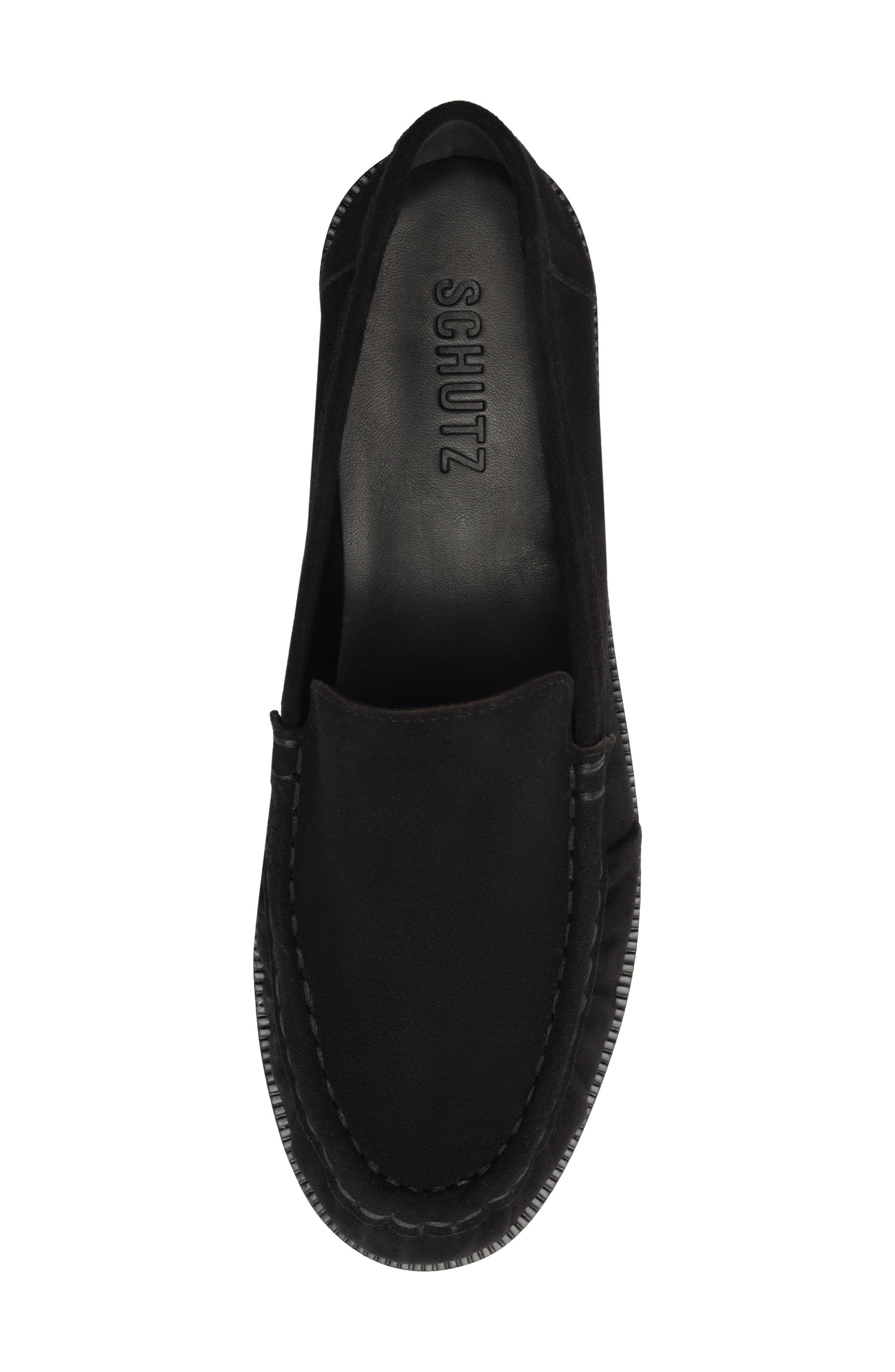 Schutz Tyla Loafer, Alternate, color, Black