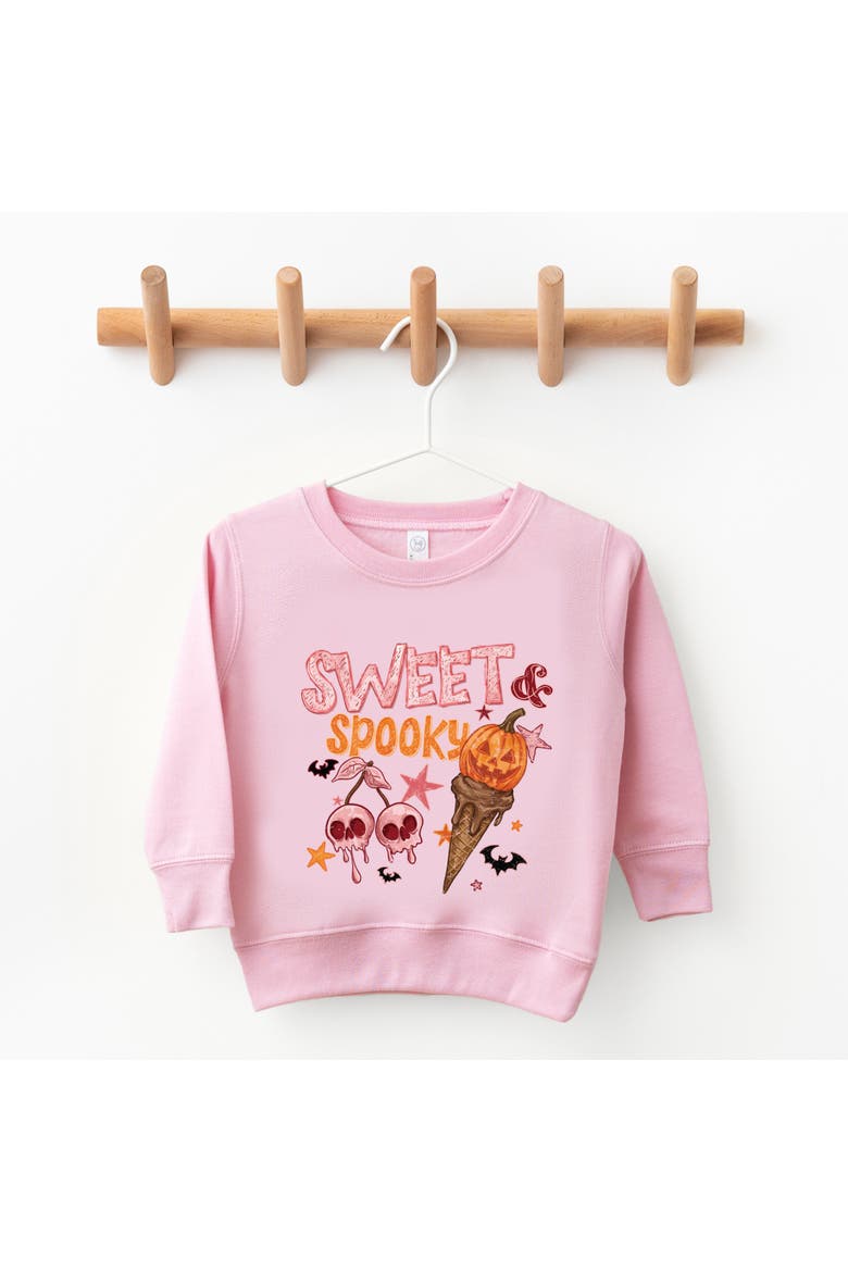 Sweet Spooky Toddler Graphic Sweatshirt, Alternate, color, Pink