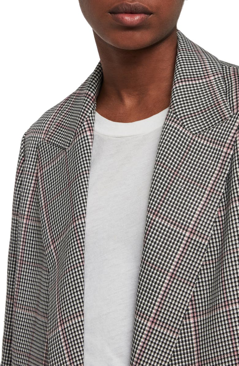 AllSaints Helei Check Oversize Blazer, Alternate, color, 