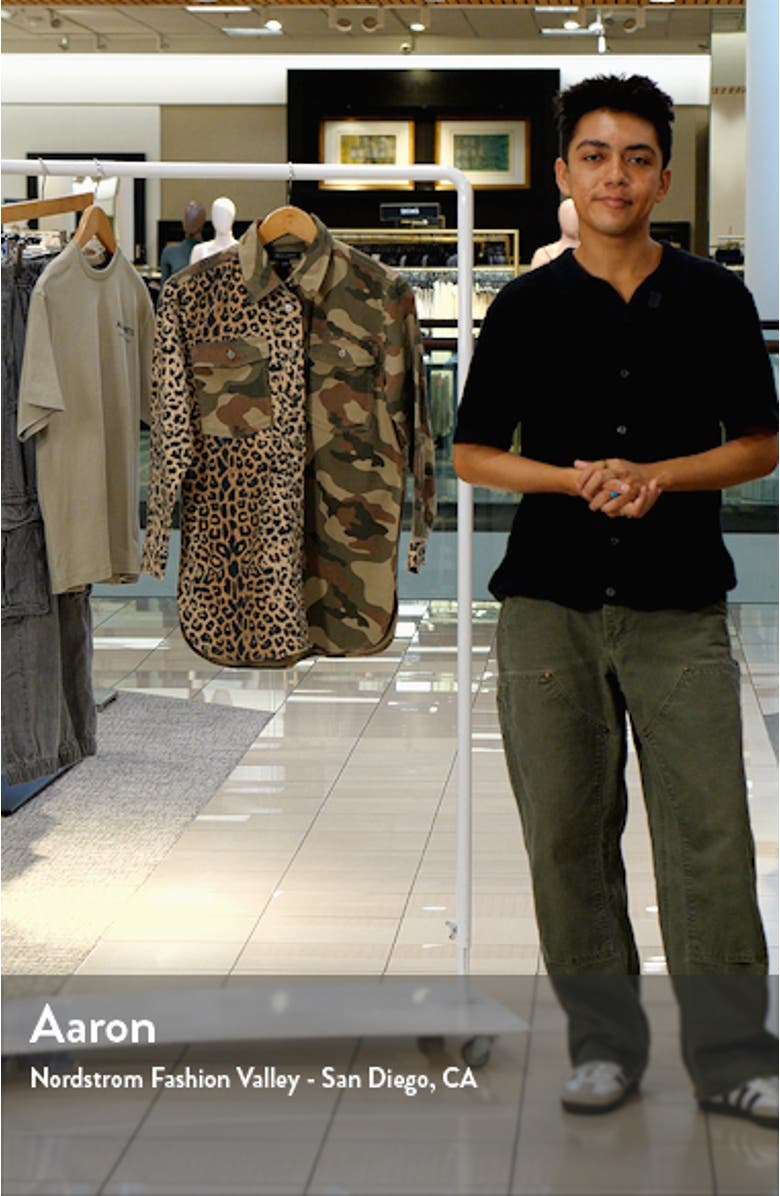 Kids' Leopard & Camo Print Denim Shacket, sales video thumbnail