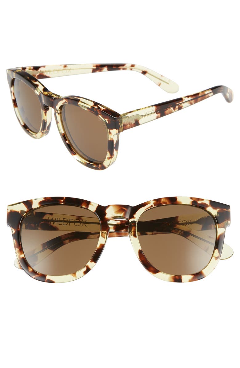 Wildfox 'Classic Fox' 50mm Retro Sunglasses, Main, color,