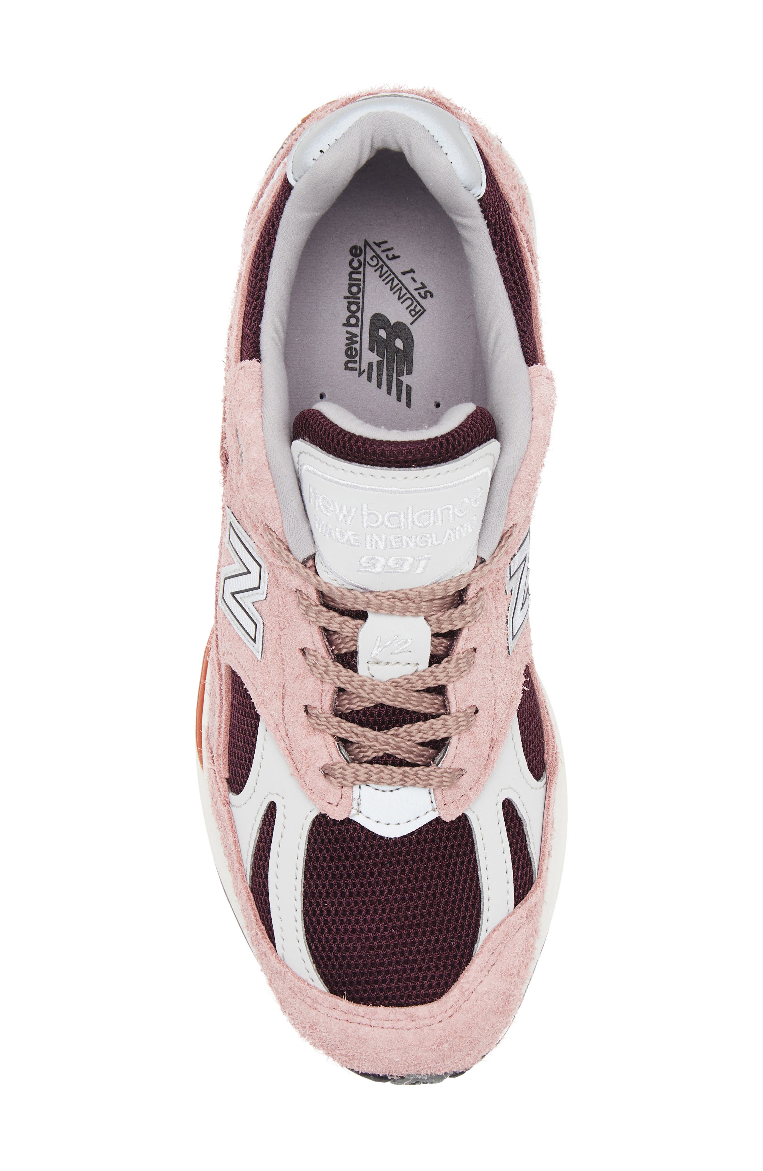 New Balance Gender Inclusive Made in UK 991 v2 Sneaker, Alternate, color, Deauville Mauve/ Fig