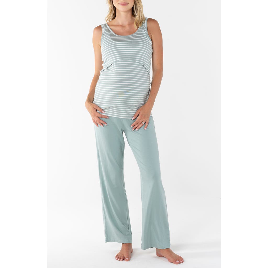 Angel Maternity Elar Maternity & Nursing 2-piece Sleepwear Set For New Moms
