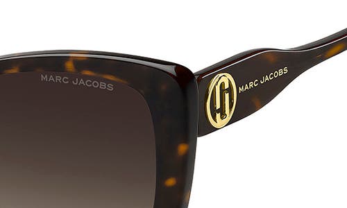 Marc Jacobs 55mm Gradient Cat Eye Sunglasses In Brown