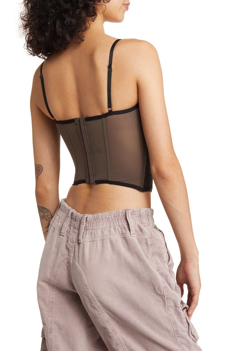 BDG Urban Outfitters Modern Love Corset Top, Alternate, color, 