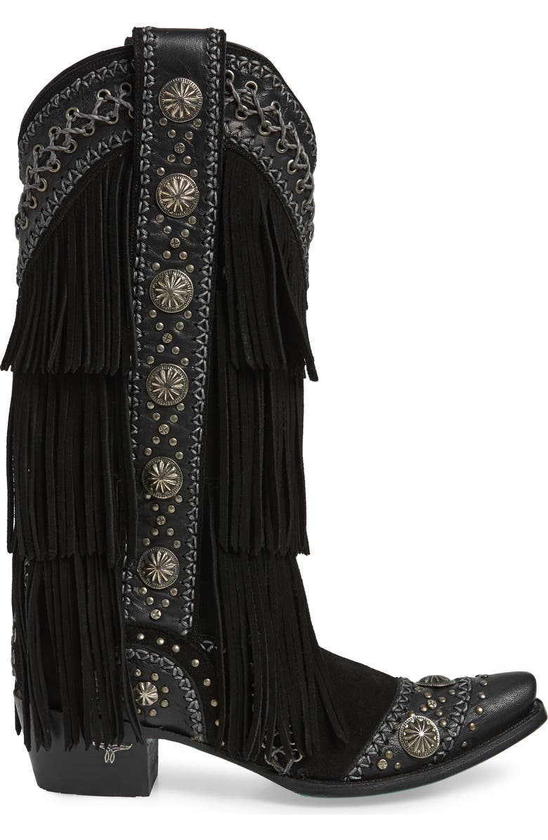 Lane Boots Wind Walker Fringe Knee High Western Boot, Alternate, color,