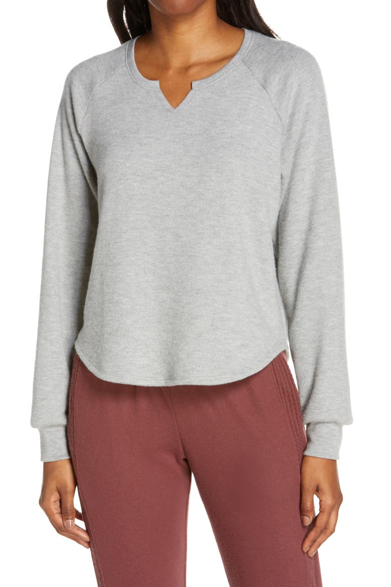 Pullover Top, Main, color, HEATHER GREY