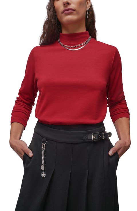 The Everyday Long Sleeve Mock Neck Tee