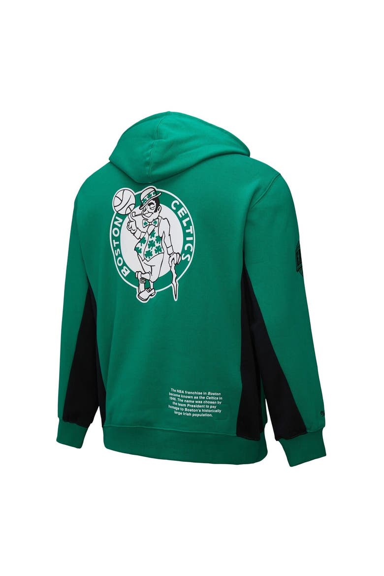 Men's Mitchell & Ness Kelly Green Boston Celtics Hardwood Classics Team Origins Fleece Pullover Hoodie, Alternate, color, Kelly Green