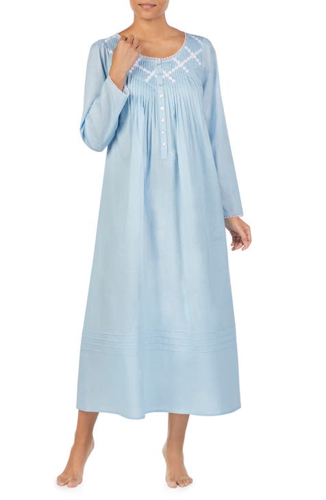 Full length long orders sleeve nightgown