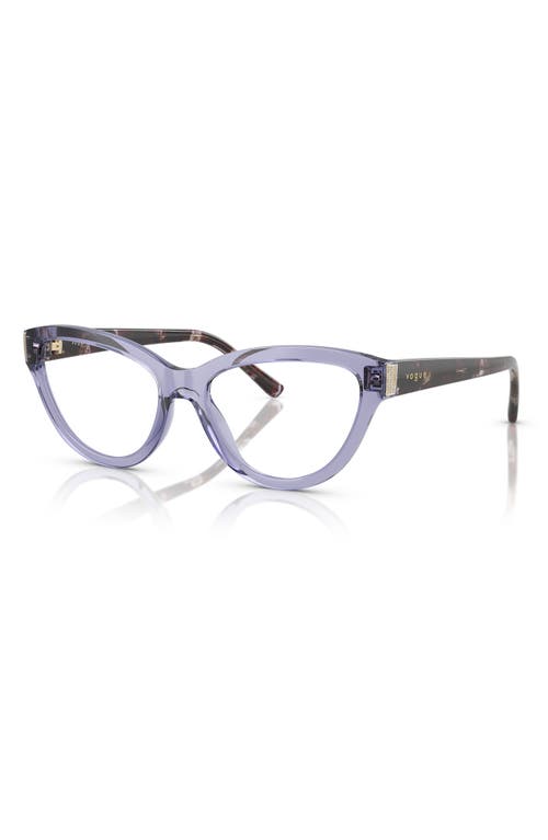 Vogue 54mm Cat Eye Optical Glasses In Purple