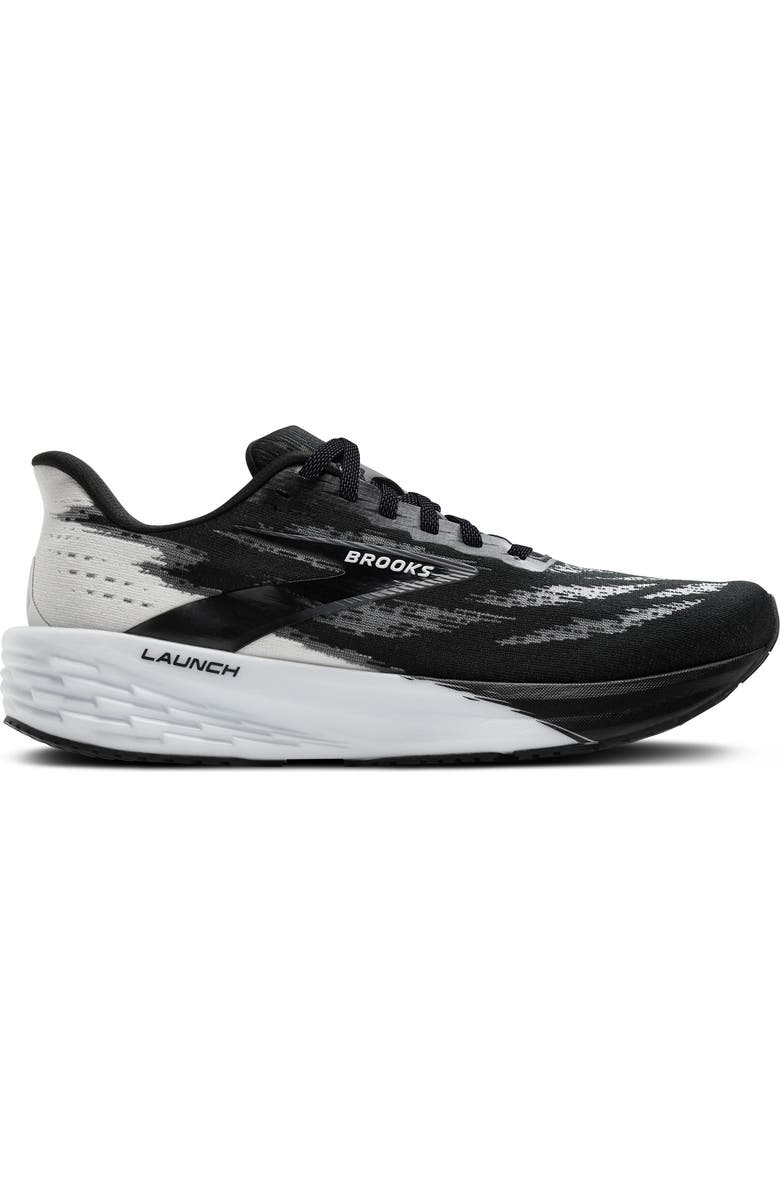 Brooks Launch 11 Running Shoe, Alternate, color, Black/ White