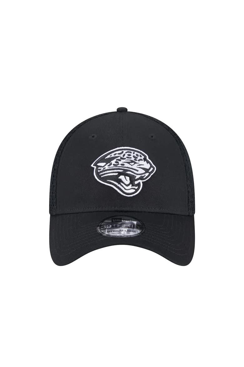 Men's New Era Black Jacksonville Jaguars Main Neo 39THIRTY Flex Hat, Alternate, color, Black