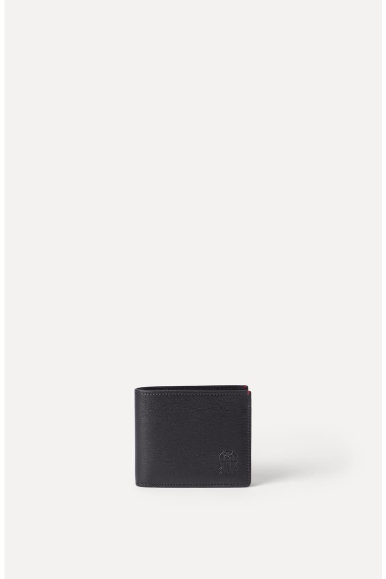 Grained leather wallet, Alternate, color, Black