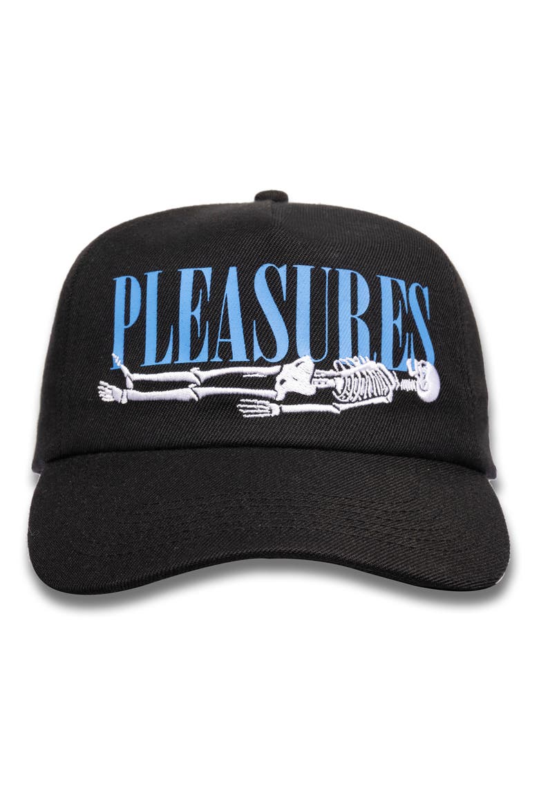 Bones Snapback Baseball Cap, Main, color, BLACK