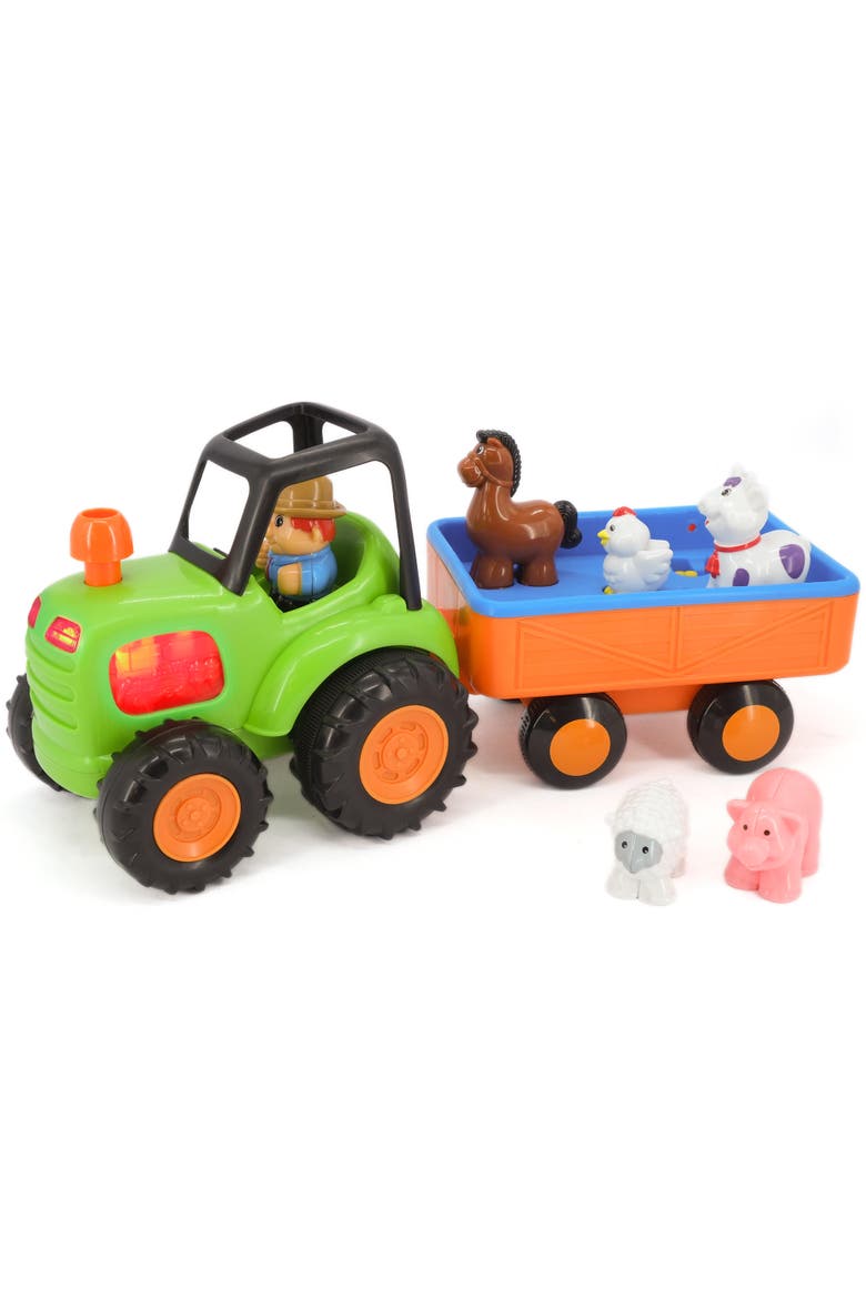 Light N' Sound Farm Tractor, Main, color, Multicolored