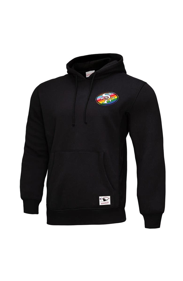 Mitchell & Ness Men's Mitchell & Ness Black San Francisco 49ers Pride Pullover Hoodie, Alternate, color, Black
