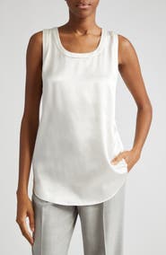 Lafayette 148 New York Perla Reversible Silk Blouse