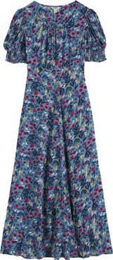 Seasalt Cornwall Marsh Violet Floral Dress